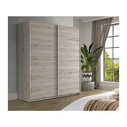 FINLANDEK Armoire de chambre ULOS style contemporain decor chene cendre clair - L 170,3 cm