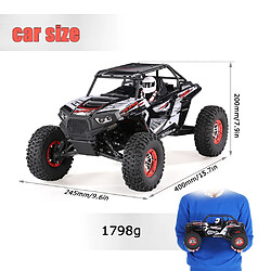 WLtoys 10428-B2 1/10 voiture RC 2.4G 4WD 50 km / h Rock Crawler voiture tout-terrain Buggy Desert Baja voiture RC RTR pas cher