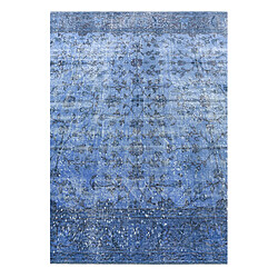 Vidal Tapis de laine 254x165 Bleu Ultra Vintage pas cher