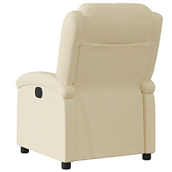 Acheter Maison Chic Fauteuil Relax pour salon, Fauteuil inclinable électrique Crème Tissu -GKD65847