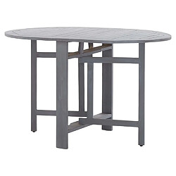 Acheter Maison Chic Mobilier à dîner 5 pcs de jardin - Ensemble table et chaises d'extérieur - Salon/Mobilier de jardin classique Bois d'acacia massif Gris -MN63699