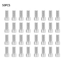 ComfortXL Lot de 50 boulons à tête cylindrique en acier inoxydable pour bois, vis à tête cylindrique hexagonale m8x16