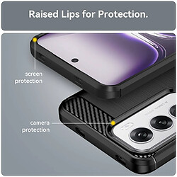 Avis Htdmobiles Coque pour Oppo Reno 12 5G - housse etui silicone gel carbone + film ecran - NOIR