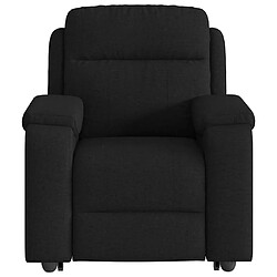 Avis vidaXL Fauteuil de massage inclinable Noir Tissu