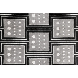 Vidal Tapis de laine 239x170 noir Darya pas cher