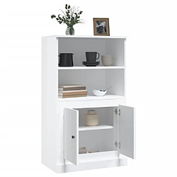 Acheter vidaXL Buffet haut blanc brillant 60x35,5x103,5 cm bois d'ingénierie