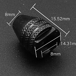 Avis Wewoo Rectifieuse électrique M8 x 0.75mm 0.3-3.2mm Outil rotatif sans clé Mandrin à trois mâchoires court