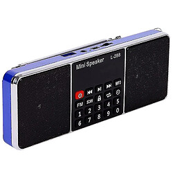 Universal YYH-MINI PORTABLE PORTABLE RECHARGable Stéréo FM Broadcast Speaker LCD Screen prend en charge la carte TF Disque USB (noir)