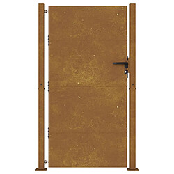 Avis vidaXL Portail de jardin 105x205 cm acier corten