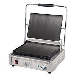 Grill Panini Professionnel Simple Lisse - 2,2 kW - 480 x 435 mm - Buffalo pas cher