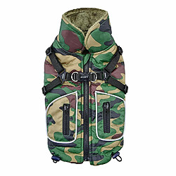 Puppia Pioneer Manteau pour Animal Domestique, Petite, Camo