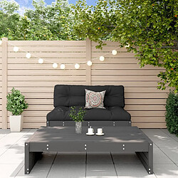 vidaXL Ensemble de jardin 2 pcs avec coussins gris