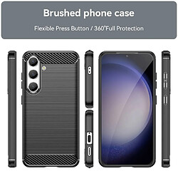 Htdmobiles Coque pour Samsung Galaxy S24 5G - housse etui silicone gel carbone + film ecran - NOIR