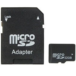 Wewoo Carte mémoire noir Micro SD TF haut débit de classe 10 32 Go de Taïwan, écriture: 8 Mo / s, lecture: 12 Mo / s capacité 100% réelle