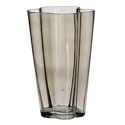 BigBuy Home Vase Gris Verre 15,5 x 15 x 25 cm