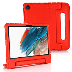 Coque en TPU antichoc, eva léger, anti-rayures avec béquille rouge pour votre Samsung Galaxy Tab A8 10.5 (2021)