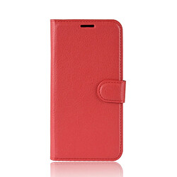 Wewoo Housse Étui rouge pour Xiaomi Mi 6X / A2, avec portefeuille et porte-cartes fentes Litchi Texture en cuir Flip horizontale cartes