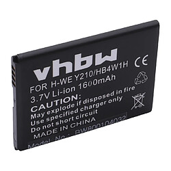 Batterie Li-Ion vhbw 1600mAh (3.7V) pour téléphone smartphone Huawei Ascend C8813, C8813D, C8813Q, G510, G520, G525, G530, Y210 comme HB4W1, HB4W1H