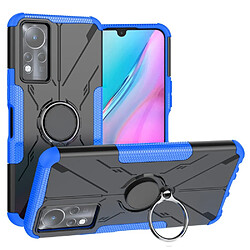 Coque en TPU anti-rayures, anti-chutte avec béquille annulaire réglable pour votre Infinix Note 11 - bleu