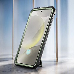 Supcase Coque Intégrale pour Samsung Galaxy S24 Antichoc avec Béquille Kaki pas cher