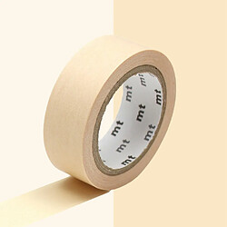 Masking tape unicolore pastel - Jaune orangé - 1,5 cm x 7 m