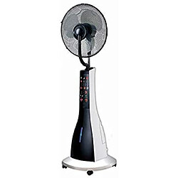 Sogo ventilateur sur pied avec brumisateur 40 cm 90W noir blanc