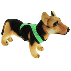 Avis Wewoo Vêtements vert Harnais molletonné réglable de veste de maille de chien, S