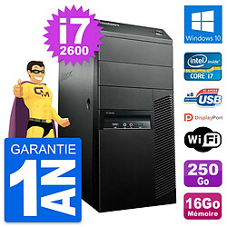 PC Tour Lenovo M91p Intel Core i7-2600 RAM 16Go Disque Dur 250Go Windows 10 Wifi - Occasion