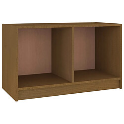 vidaXL Meuble TV Marron miel 70x33x42 cm Bois de pin massif