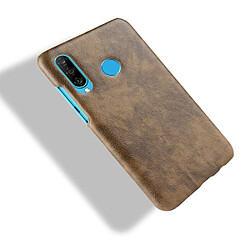 Acheter Wewoo Coque PC + PU antichoc Litchi Texture pour Huawei P Smart + 2019 Marron