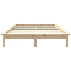 Acheter vidaXL Cadre de lit sans matelas bois massif