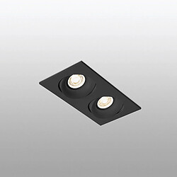 Acheter Faro Barcelona Downlight encastré noir inclinable 2x GU10