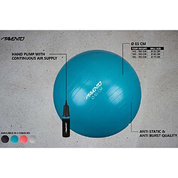 Avis Avento Ballon de fitness/d'exercice avec pompe Diamètre 65 cm Rose