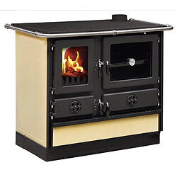 Interstoves Cuisinière à bois MAGNUM MBS en fonte | Sortie côté droit - Beige