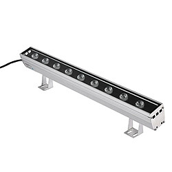 Wewoo Projecteur LED 18W Embedded Buried Lamp IP65 Waterproof Rectangular Landscape Platform Stair Step Warm Light