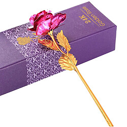 24K Or Forever Rose Fleur Artificielle Trempée Cadeau De La Saint-Valentin Pour Sa Rose Rouge