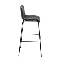 Avis Non Tabouret de bar Hoover tissu 4 pieds structure noir