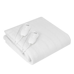 Surmatelas Chauffant 2 Places 150x160cm, 3 Niveaux Température, Lavable, Double, 120, Blanc, Mesko, MS 7420