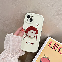 GUPBOO Étui pour iPhone13 Coque en silicone pour téléphone portable dessin animé couple mignon et drôle