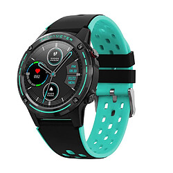 Chrono Montre Connectée tracker de fitness avec moniteur de fréquence cardiaque, IP68 étanche avec contrôle de la musique GPS Montre Connectée de sport pour hommes et femmes(Vert)