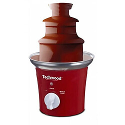 Fontaine à Chocolat - TECHWOOD - Cascade 3 étages - Rouge - 70W - Garantie 2 ans