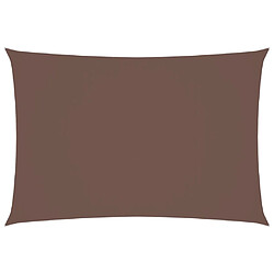 vidaXL Voile de parasol tissu oxford rectangulaire 2,5x4,5 m marron