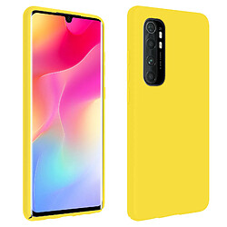 Avizar Coque Xiaomi Mi Note 10 Lite Silicone Semi-rigide Finition Soft Touch Jaune