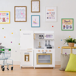 Avis Teamson Kids Mayfair Jouet Cuisine Pour Enfants En Bois Et 11 Accessoires Blanc TD-13302D