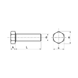 Avis Vis à métaux Acton tête hexagonale inox A2 classe 88 DIN 933