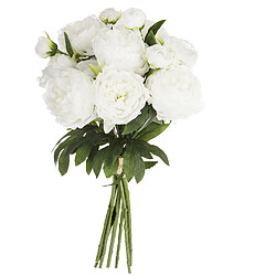 Atmosphera, Createur D'Interieur Bouquet artificiel de 13 Pivoines - H. 50 cm - Blanc