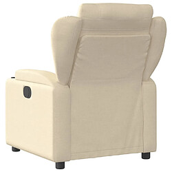 Avis vidaXL Fauteuil inclinable électrique Crème Tissu