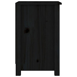 Acheter Maison Chic Table de chevet - Table de Nuit Noir 40x35x55 cm Bois de pin solide