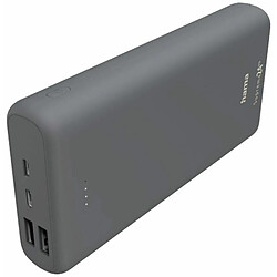 Hama Powerbank Supreme 24000 mAh (Batterie Externe avec 1 USB C + 2 Ports USB A, Power Pack certifie, Batterie pour telephone Portable, Tablette, Haut-Parleur Bluetooth, etc., Chargeur Portable Petit