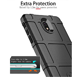 Avis Wewoo Coque Souple Housse de protection en silicone antichoc Rugged Shield Full Coverage pour Nokia 1 Plus Noir